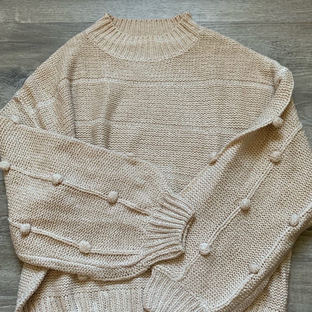 Lush long sleeve tan sweater